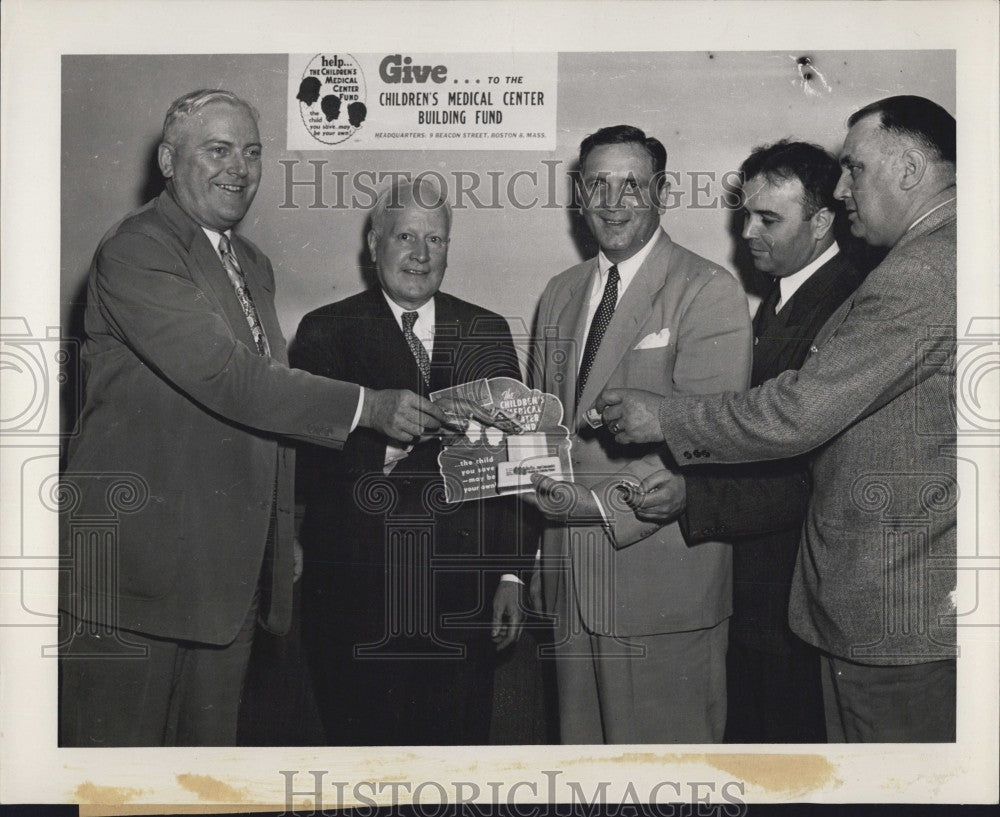 1949 Press Photo Mayor James P. Meehan, Henry Long, Mayor Peter Jordan - Historic Images