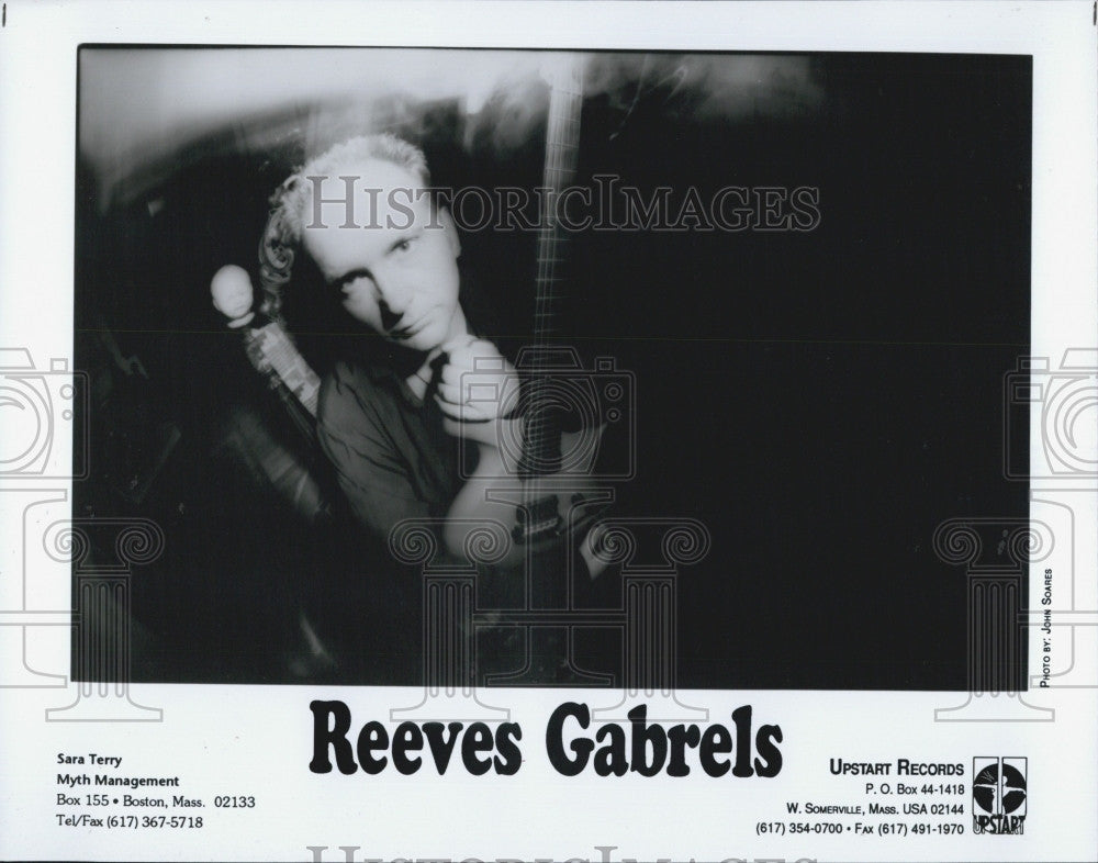 Press Photo Circa 1995 Rock Guitarist Reeves Gabrels Upstart Records - Historic Images