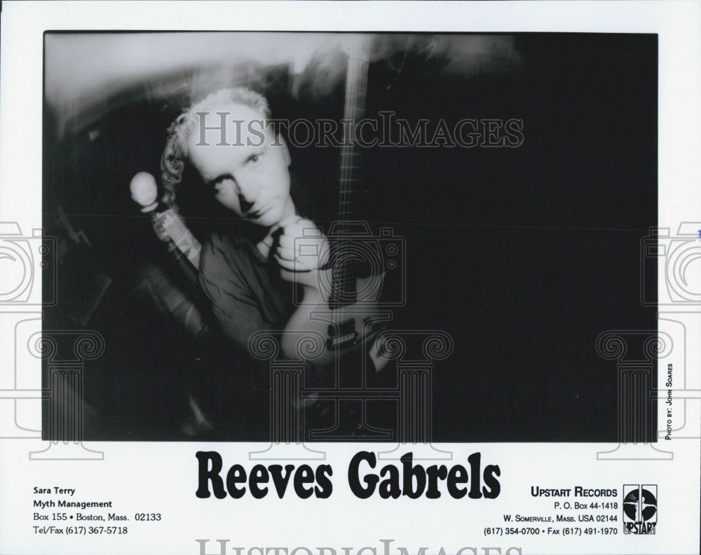 Press Photo Circa 1995 Rock Guitarist Reeves Gabrels Upstart Records - Historic Images