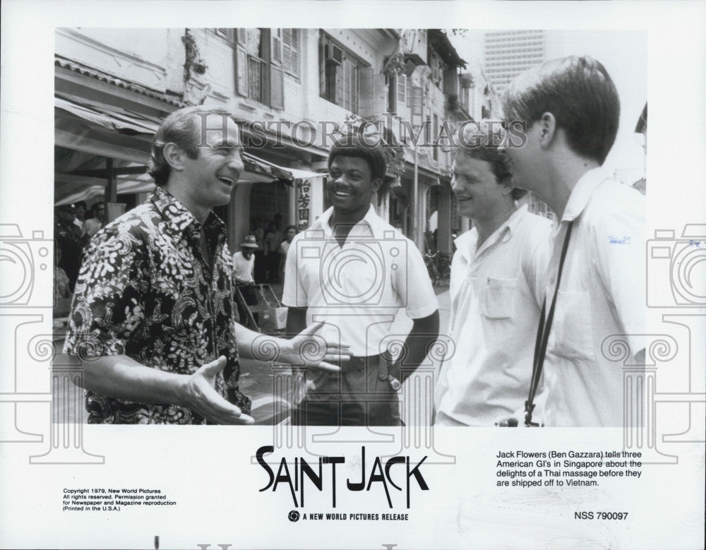 1979 Press Photo Actor Ben Gazarra in &quot;Saint Jack&quot; - Historic Images
