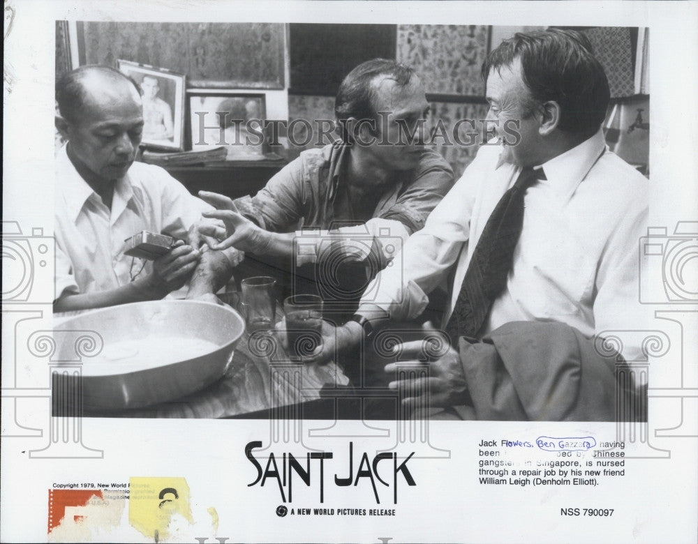 1960 Press Photo Actor Ben Gazarra,Jack Flowers in &quot;Saint Jack&quot; - Historic Images