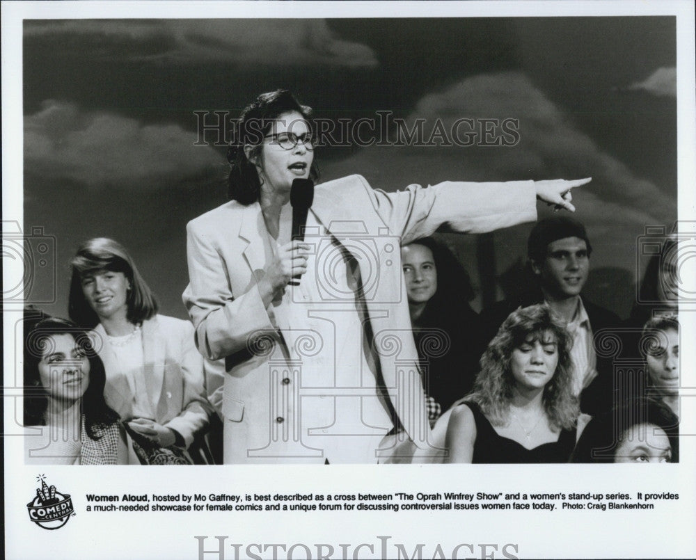 Press Photo Mo Gaffney on &quot;The Oprah Winfrey Show&quot; - Historic Images