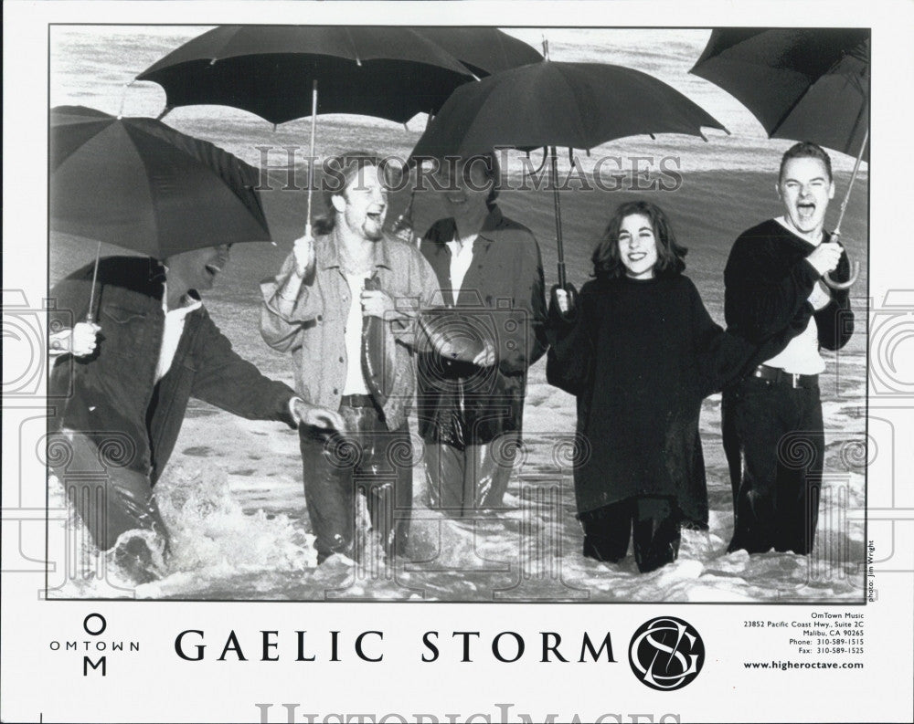 Press Photo Music group, Gaelic Storm on Omtown label - Historic Images