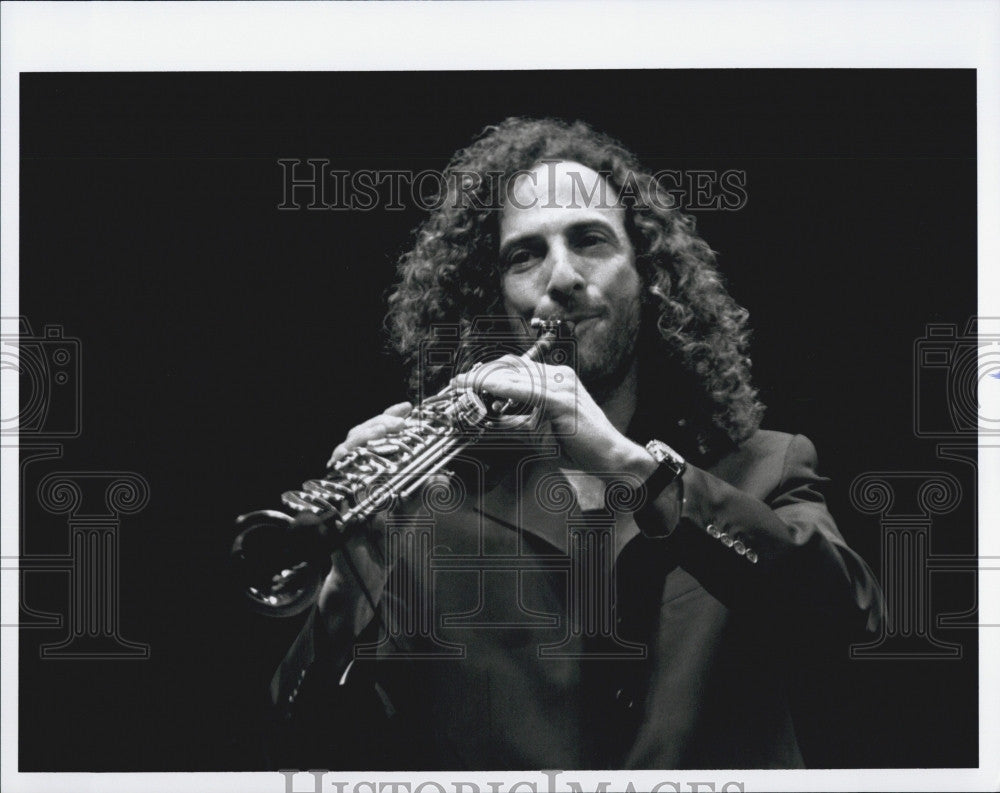 1997 Press Photo Musician Kenny G at the Fleet Center - Historic Images