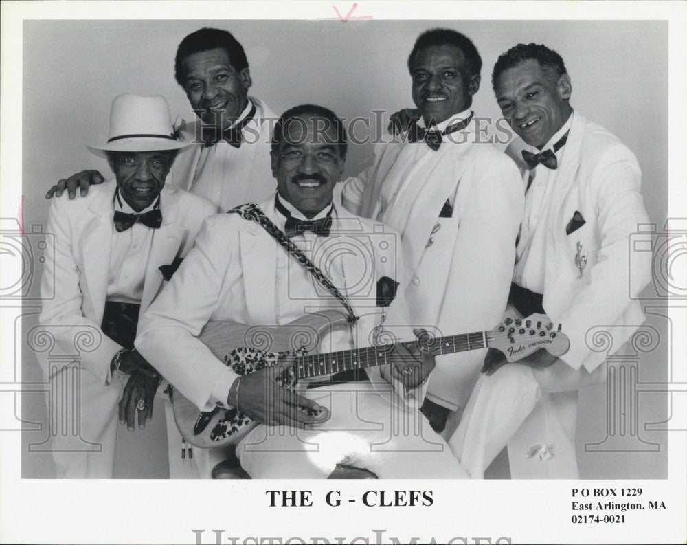 2002 Press Photo Musical group, The G-Clefs to perform - Historic Images