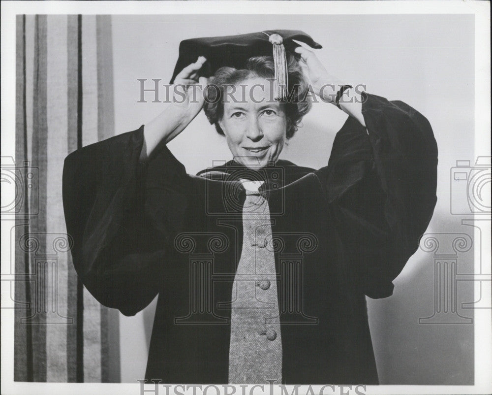 1963 Press Photo Rosemary Park 1st women ever to become college President twice - Historic Images