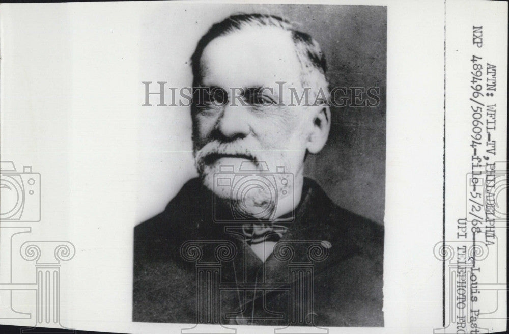 1968 Press Photo Louis Pasteur Scientist lived in 1800s vaccine for rabies - Historic Images