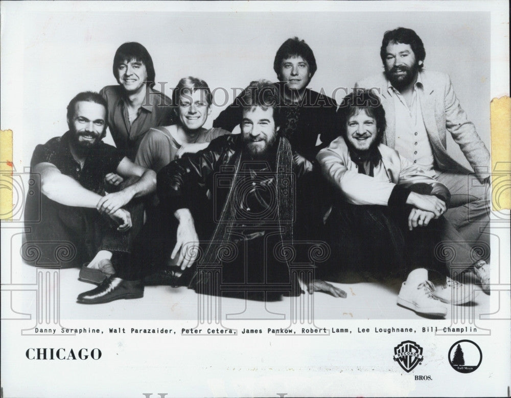 1983 Press Photo Musical Group Chicago Danny  Seraphine Walt Parazaider - Historic Images