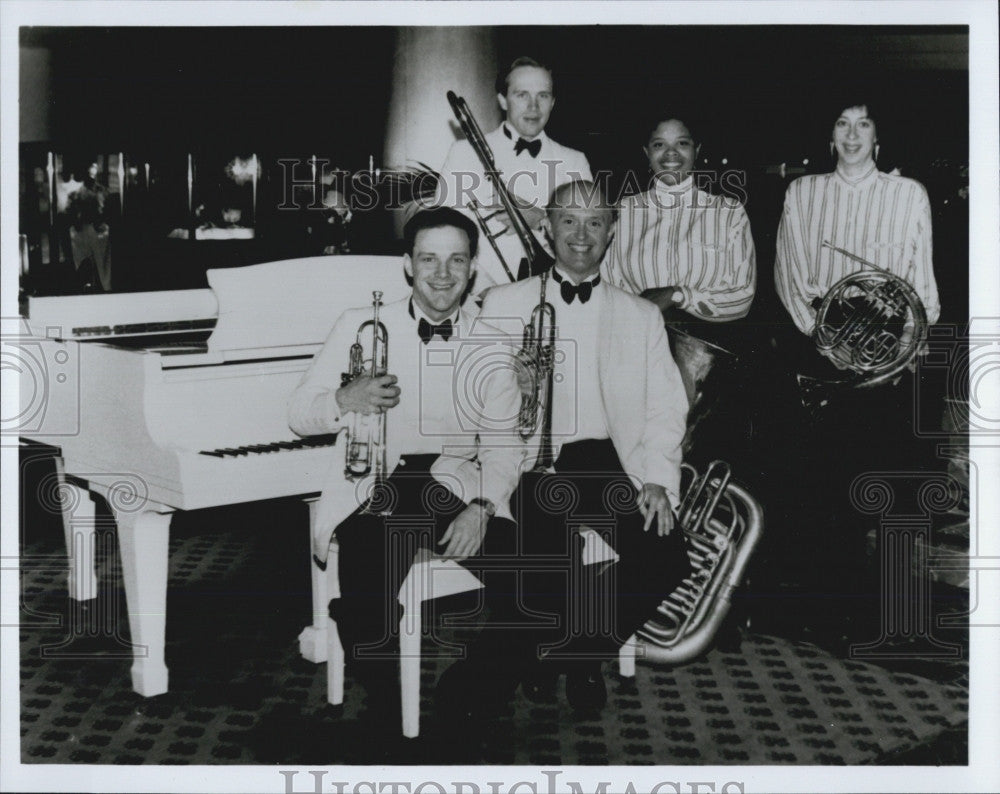 Press Photo Chamber Brass Quartet of Boston. - Historic Images