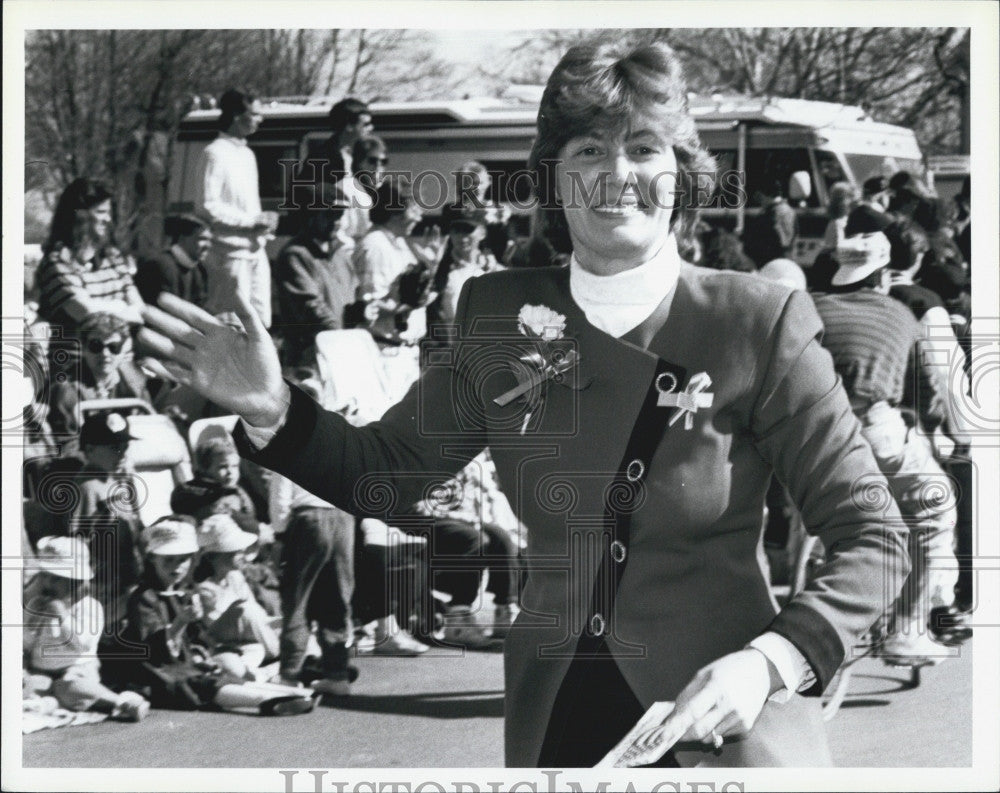 1991 Press Photo Western MA Dem Congressional candidate Linda Melconian - Historic Images