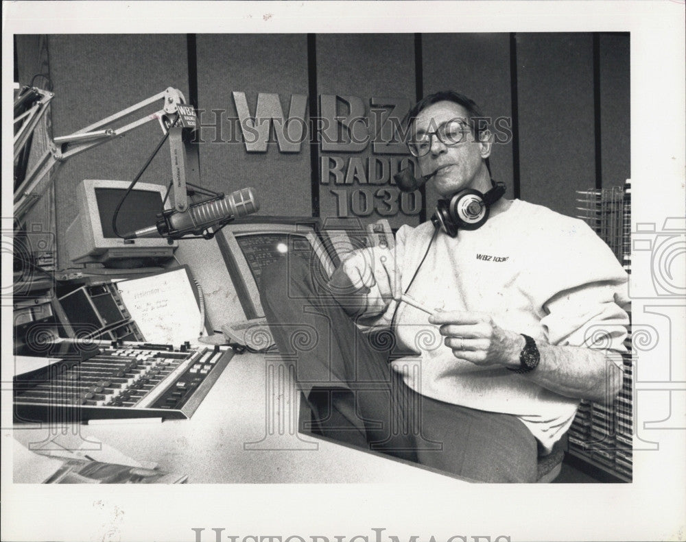 1992 Press Photo WBZ Radio Talk Show Host Dave Brudnoy - Historic Images