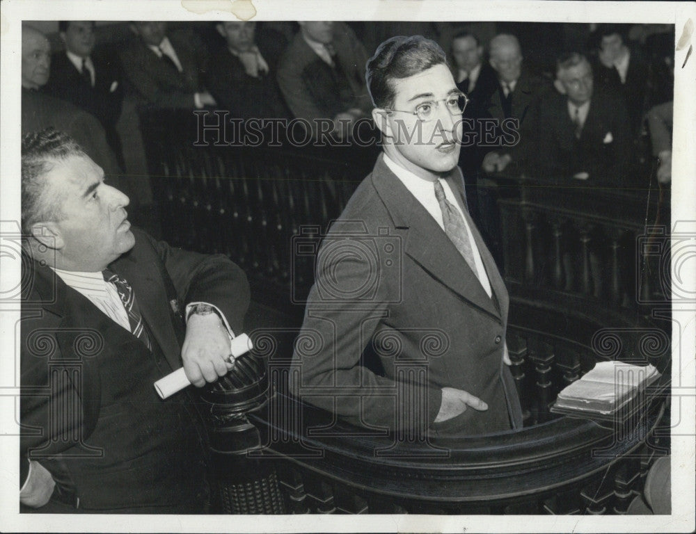 1939 Press Photo John Cacopardo Accuses Uncle of Framing Him For Murder - Historic Images