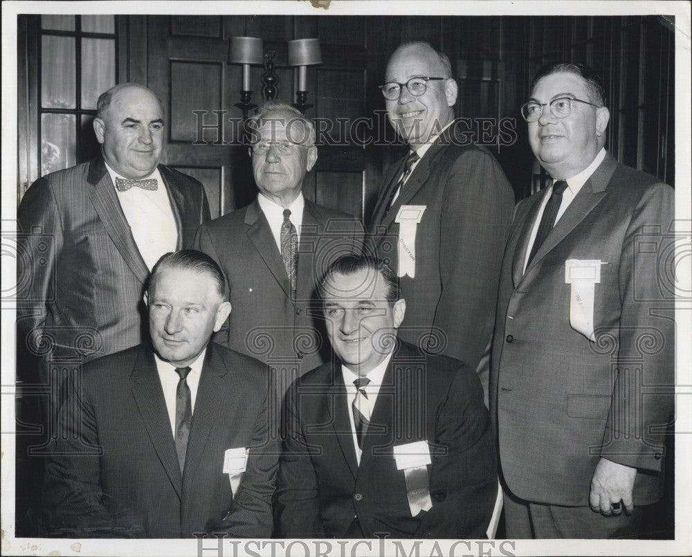 1961 Press Photo Newly Elected MSADA Officers Fred Cain, James Lowery, Robert Fe - Historic Images