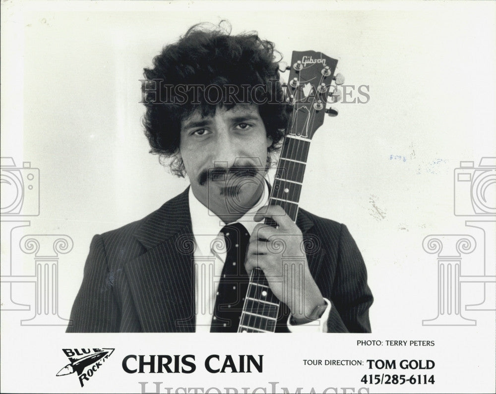 Press Photo Musician Chris Cain - Historic Images