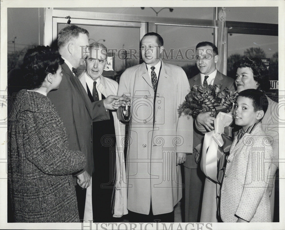 1960 Press Photo First National Stores Supermarket Opens Manager Edward Cahill - Historic Images