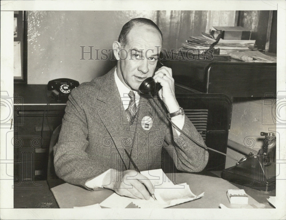 1941 Press Photo Major John Knowls Gowen Jr., Editor of Boston Sunday Advertiser - Historic Images