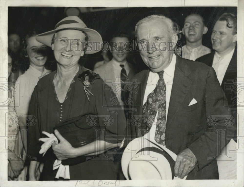 1937 Press Photo Gov Bibb Graves Alabana appoints wife to senate seat - Historic Images