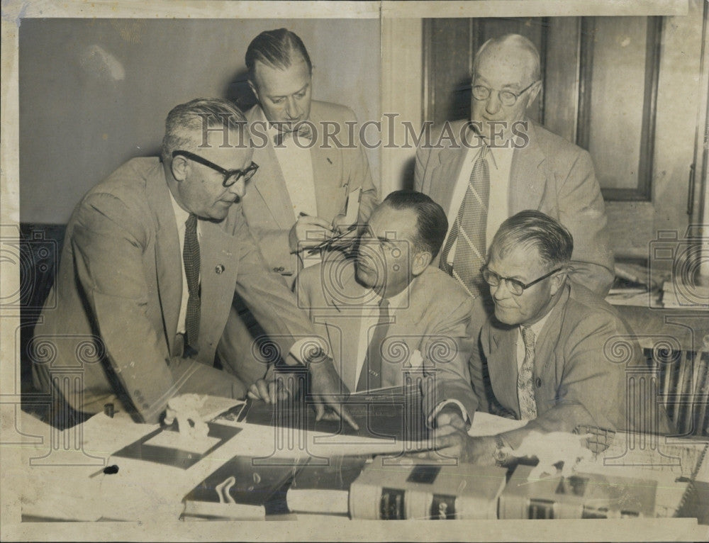 1952 Press Photo Thomas T GRay/Charles Gibbons/Ernest Johnson/Stanley Johnson - Historic Images