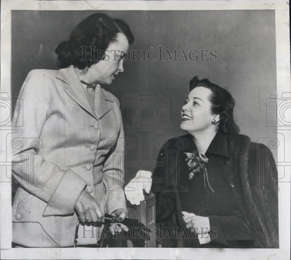 1950 Press Photo Actress Cleatus Cladwell Divorces Robert Hutton For Jealous - Historic Images