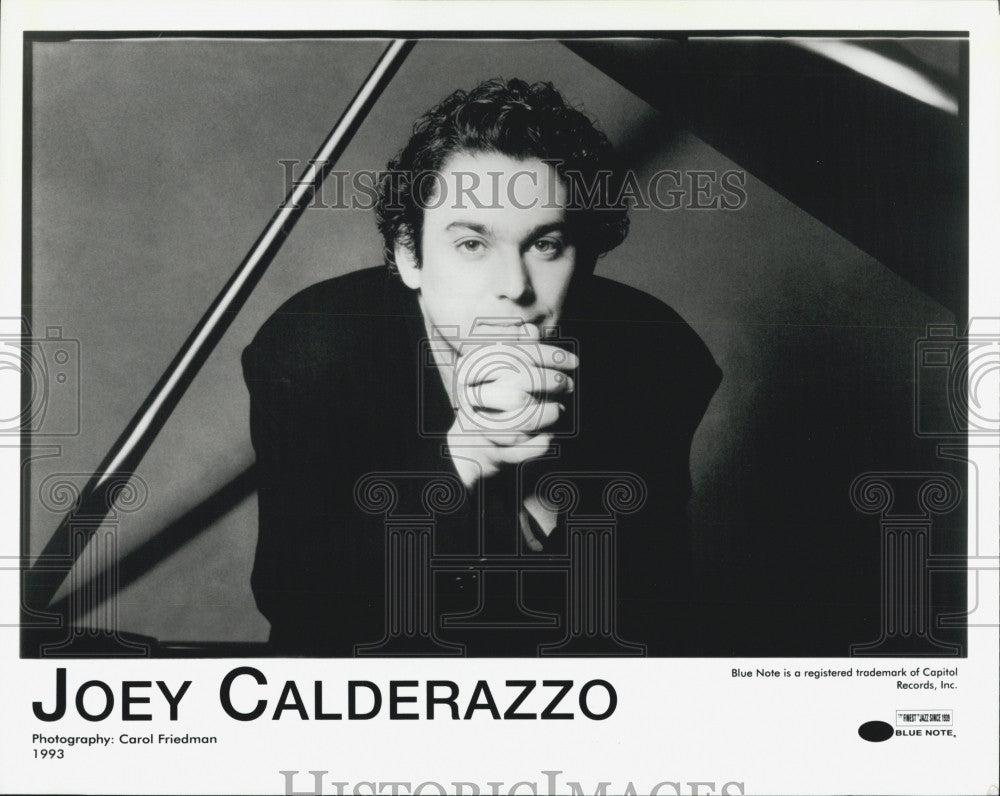 1993 Press Photo Jazz Pianist Joey Calderazzo Closeup Portrait COPY - Historic Images