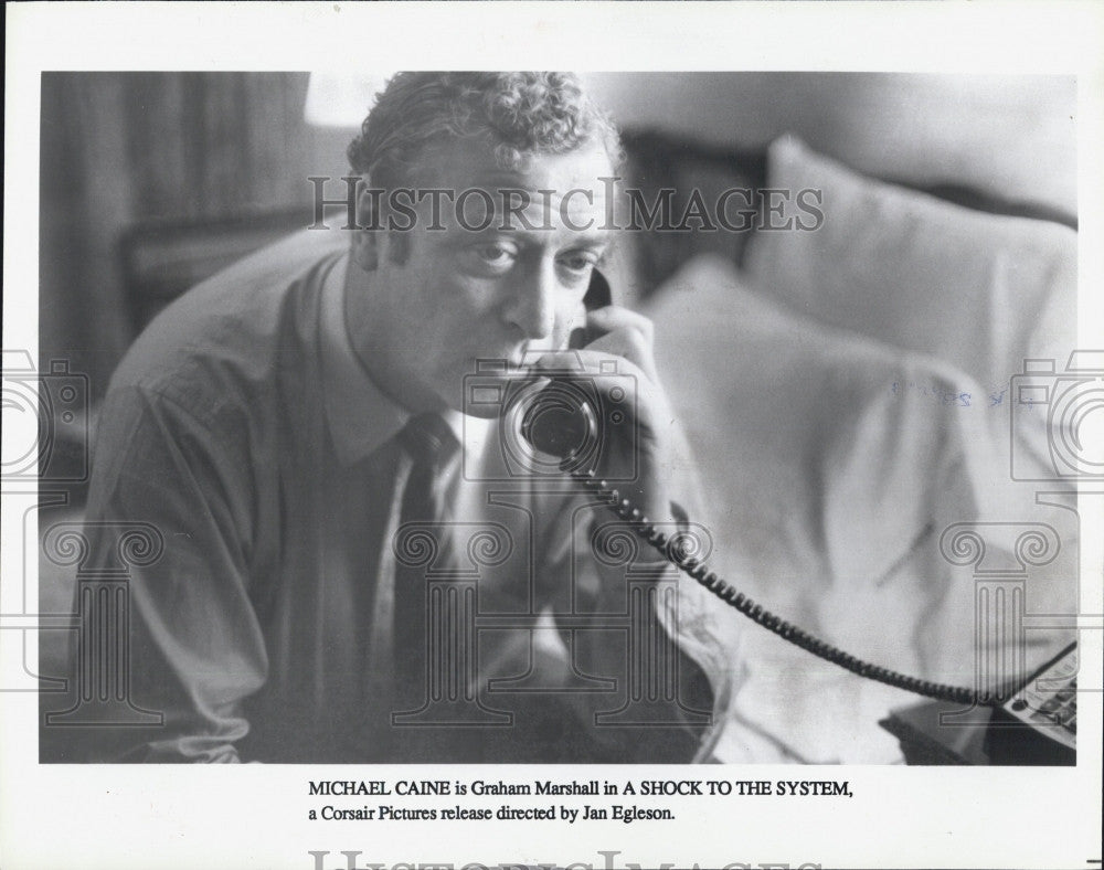 1990 Press Photo COPY Michael Caine Is Graham Marshall in A Shock to The System - Historic Images