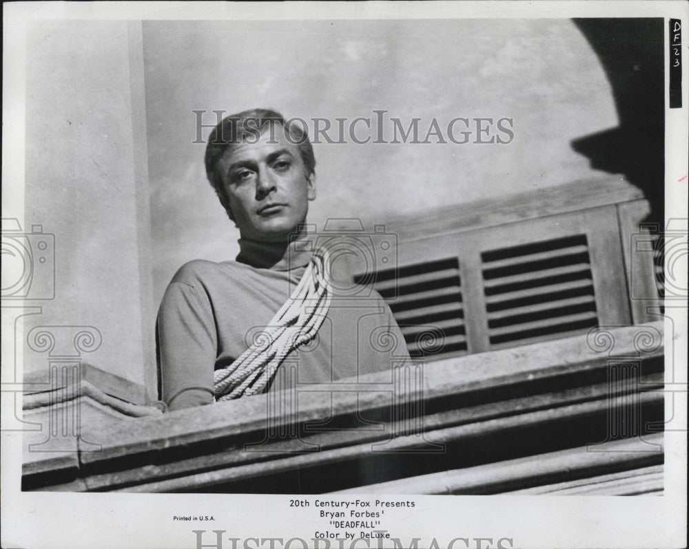 1961 Press Photo Actor Michael Caine in &quot;Deadfall&quot; - Historic Images