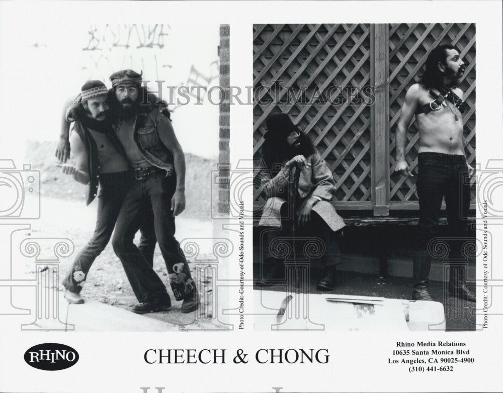 Press Photo Cheech &amp; Chong Actors Comedians - Historic Images