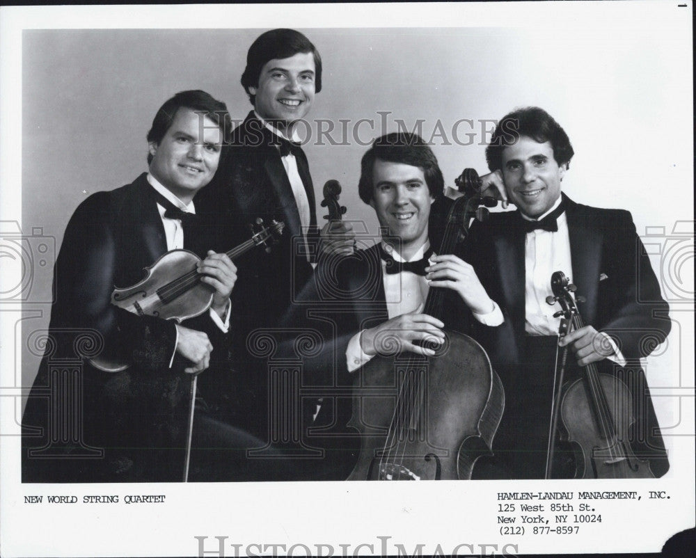 Press Photo New World String Quartet, Hamlen-Landau Management, Inc. - Historic Images