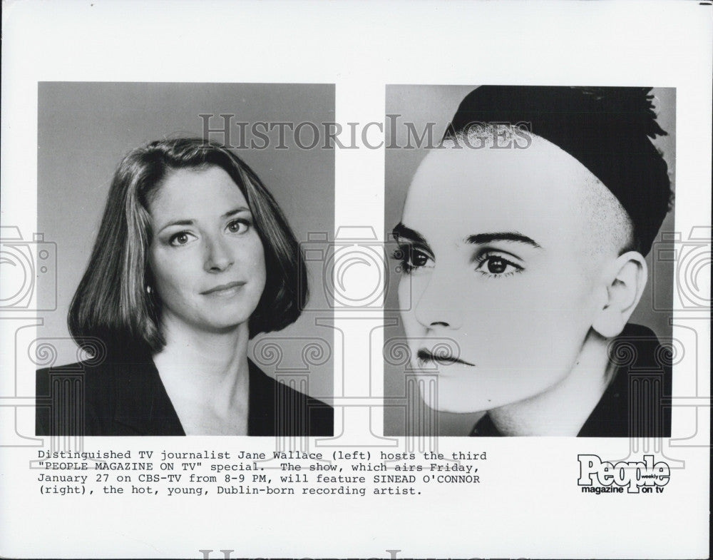 Press Photo &quot;People Magazine on TV&quot; Sinead O&#39;Connor Dublin born recording artist - Historic Images