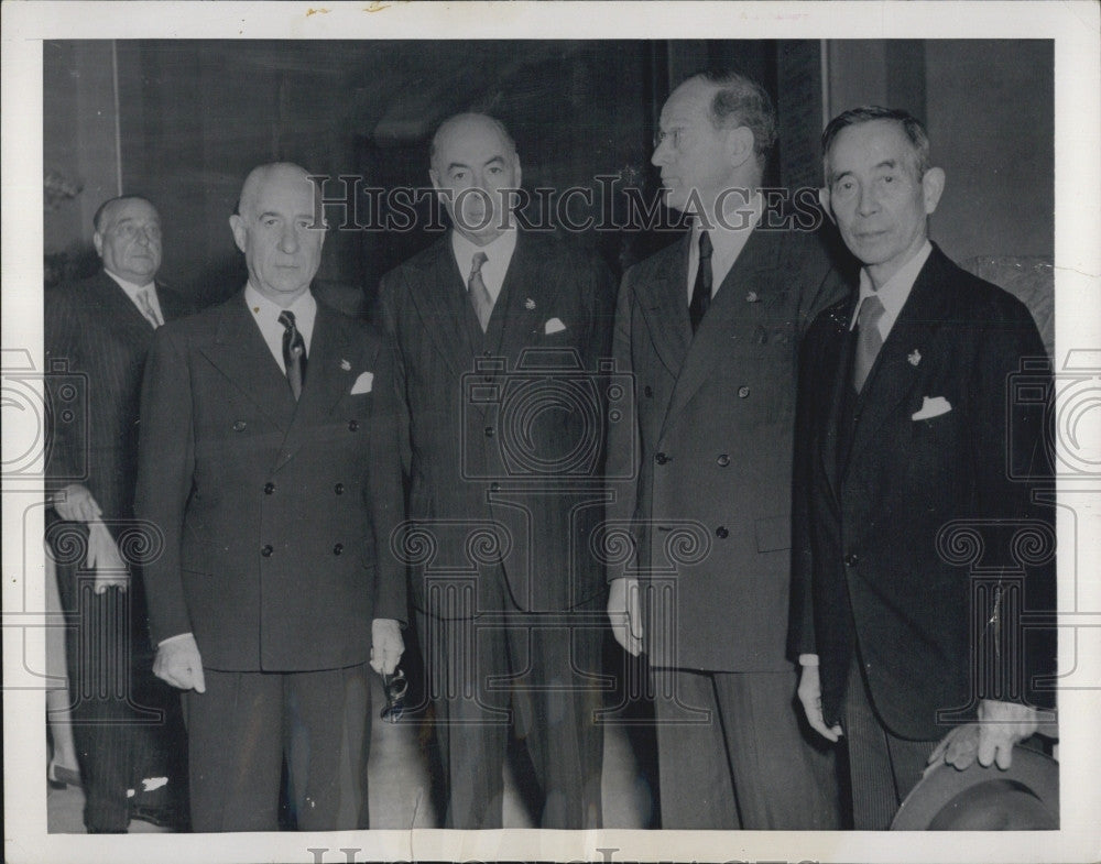 1949 Press Photo Olympic Committee Meeting. - Historic Images