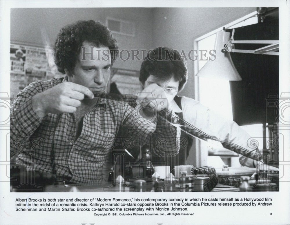 1981 Press Photo Albert Brooks both star and director of &quot;Modern Romance&quot; - Historic Images