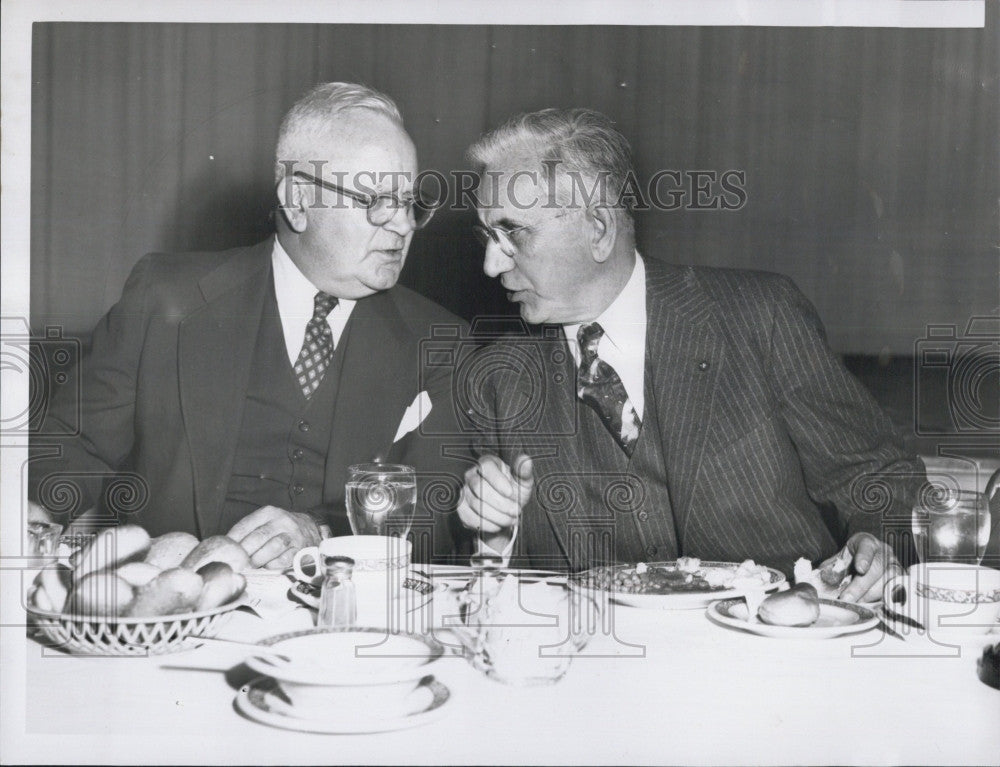 1953 Press Photo Paul Hines &amp; Rep John W McCormack - Historic Images