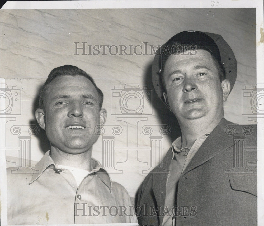 1959 Press Photo 2 Concord  Reformatory guard held hostage by rioting inmates - Historic Images