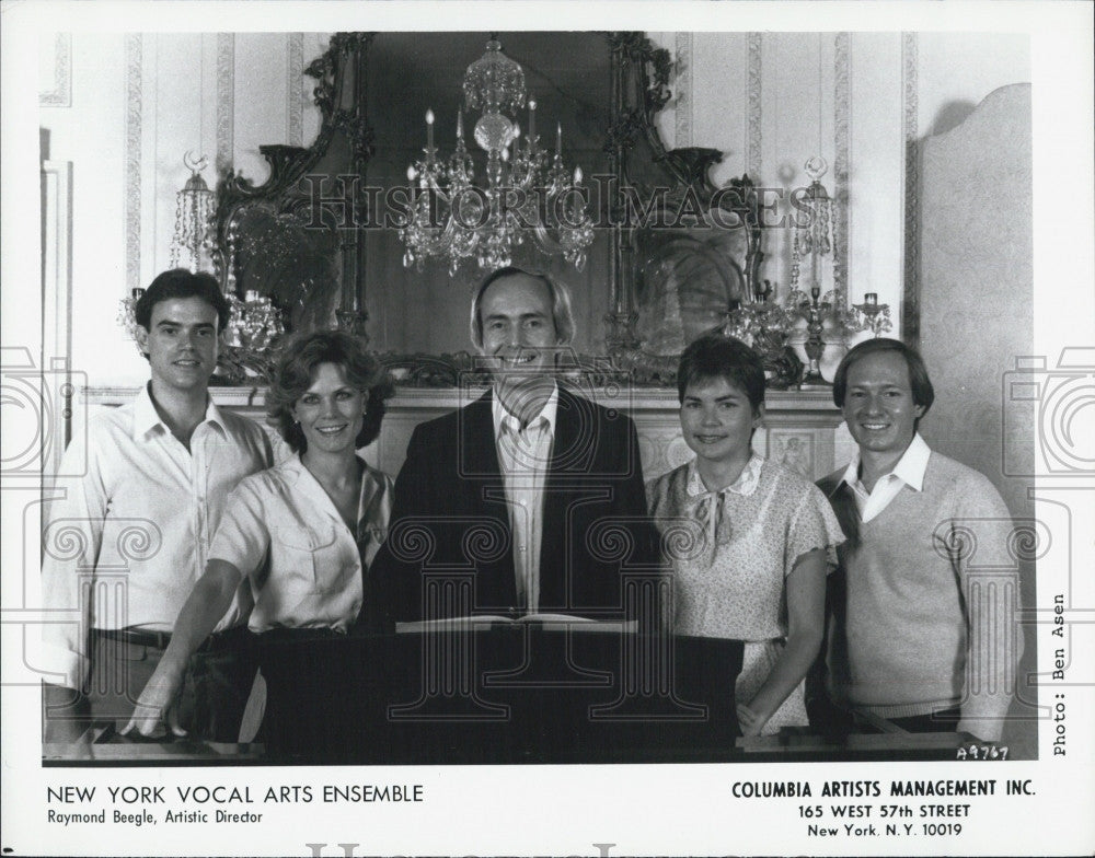 Press Photo Musicians New York Vocal Arts Ensemble with Raymond Beegle, - Historic Images