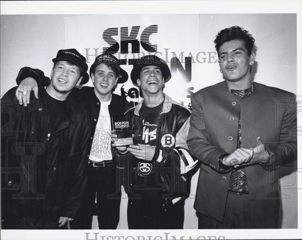 Press Photo Musical Group The New Kids on the Block - Historic Images