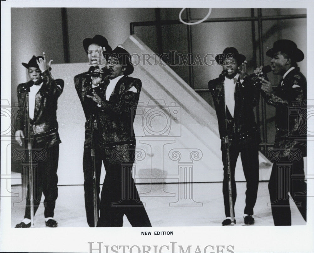 1988 Press Photo Musicians &quot;New Edition&quot; - Historic Images