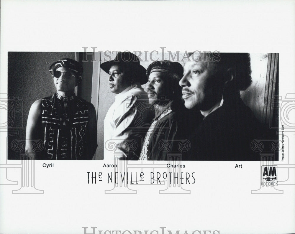 Press Photo The Neville Brothers Cyril Aaron Charles Art Musician - Historic Images