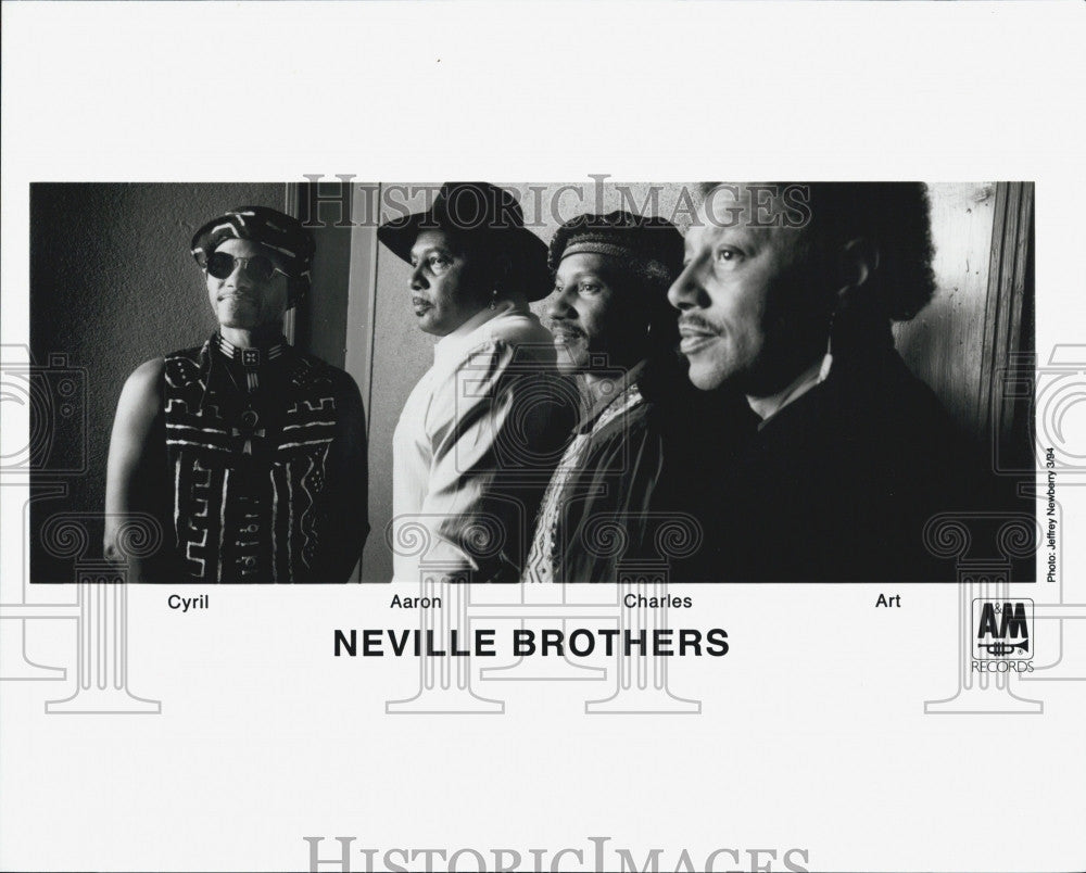 1994 Press Photo Neville Brothers: Cyril, Aaron, Charles, Art - Historic Images