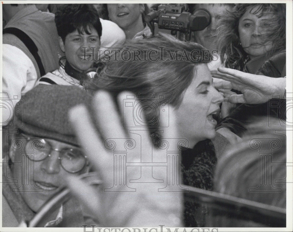 1990 Press Photo Actors Ted Danson &amp; Kirstie Alley - Historic Images