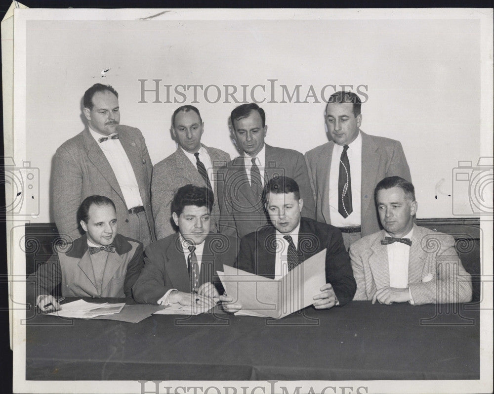 1955 Press Photo R. Brownrigg, L. Dolan, F. Graber, J. Welsh, F. Di Pietro - Historic Images