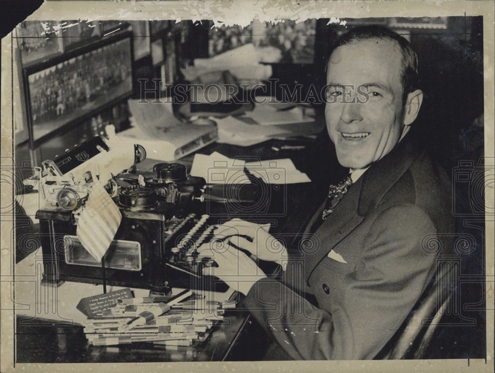 1940 Press Photo Thomas J Buckley Massachusetts Auditor - Historic Images
