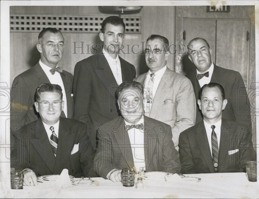 1954 Press Photo Thomas Buckley, Joe Salerno, Samuel H. Ross, George R. Mahr - Historic Images