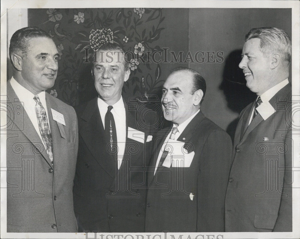 1958 Press Photo San Francisco Mayor George Christopher Amb George Allen - Historic Images