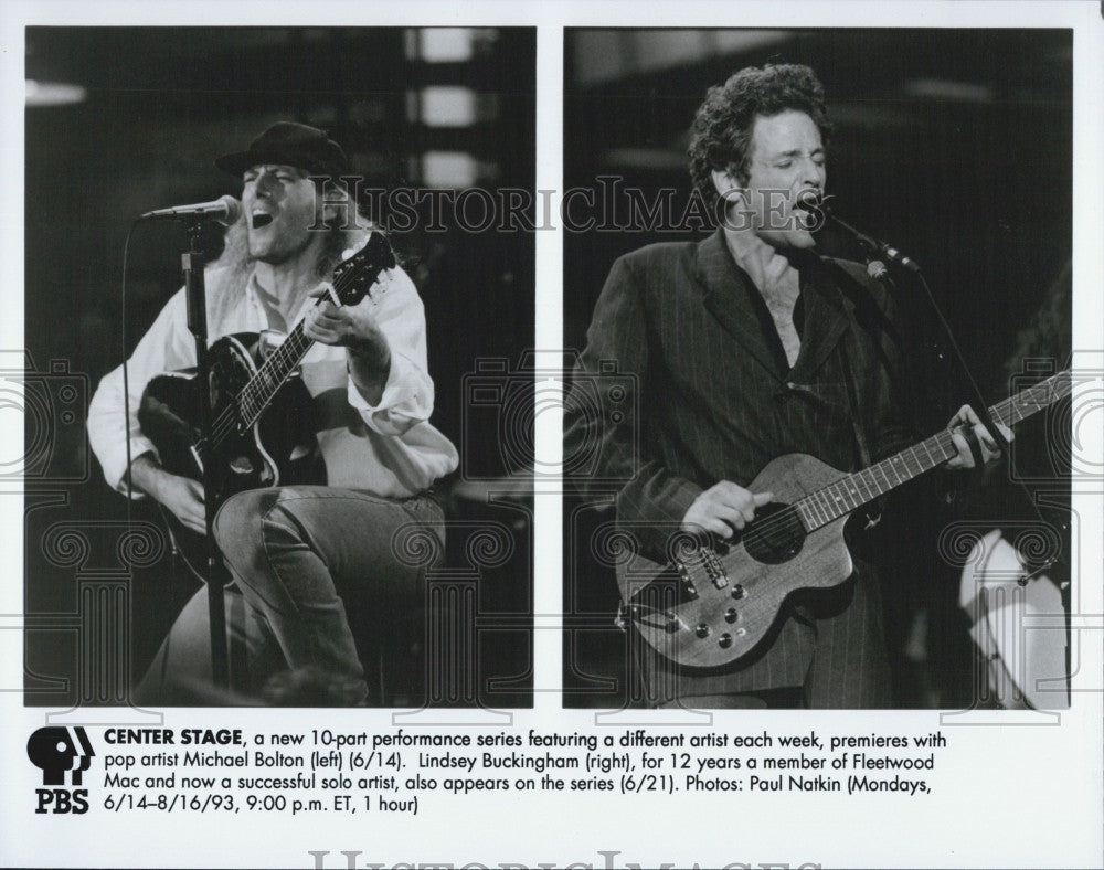 Press Photo Michael Bolton &amp; Lindsay Buckingham Perform - Historic Images