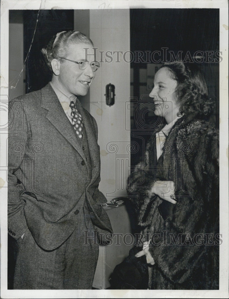 1940 Press Photo Foreign Correspondent Hubert Knickerbocker and Wife Covered War - Historic Images