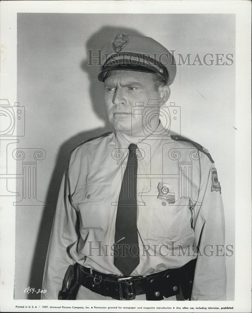 1958 Press Photo Gene Evans &quot;Damn Citizen&quot; Television Film Actor - Historic Images