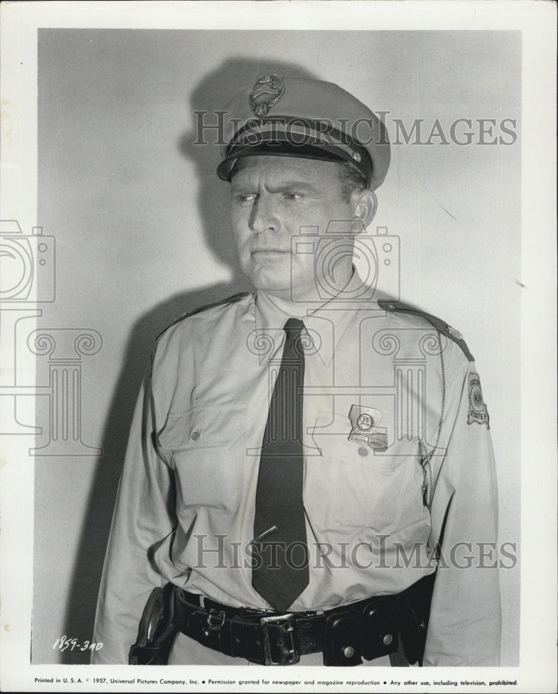 1958 Press Photo Gene Evans "Damn Citizen" Television Film Actor - Historic Images