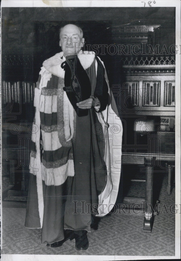 1956 Press Photo Earl Attlee Britain Former Labor Party Leader Politician - Historic Images