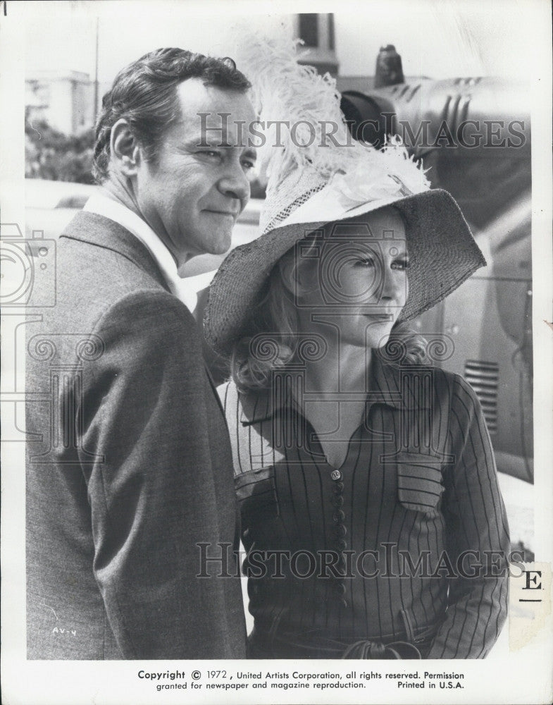 1972 Press Photo Actor Jack Lemmon, Juliet Mills in &quot;Avanti!&quot; Film - Historic Images