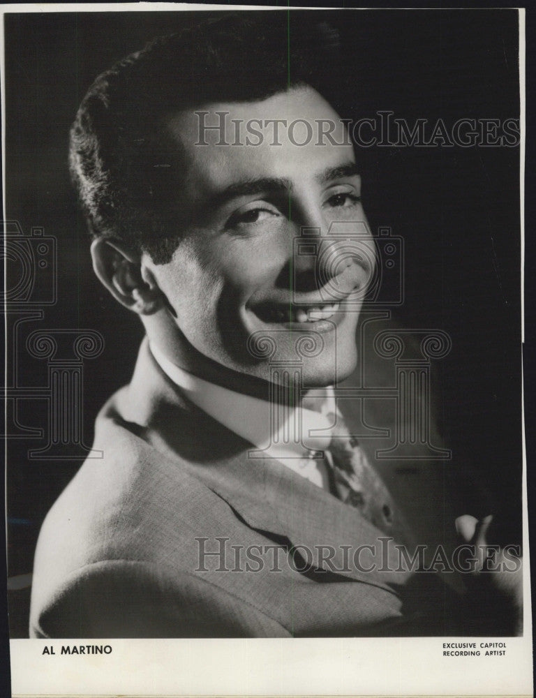 1952 Press Photo Singing Star Al Martino - Historic Images